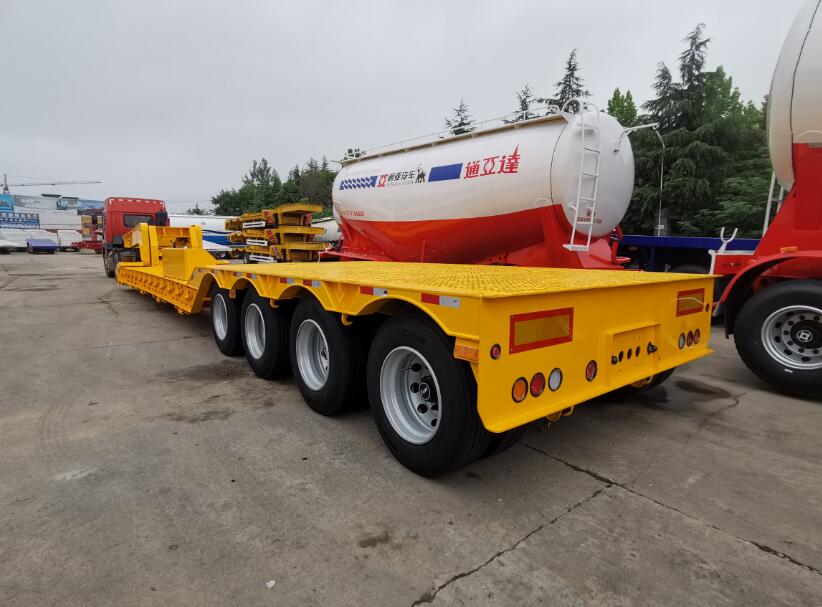 Detachable Gooseneck Lowbed semi trelè