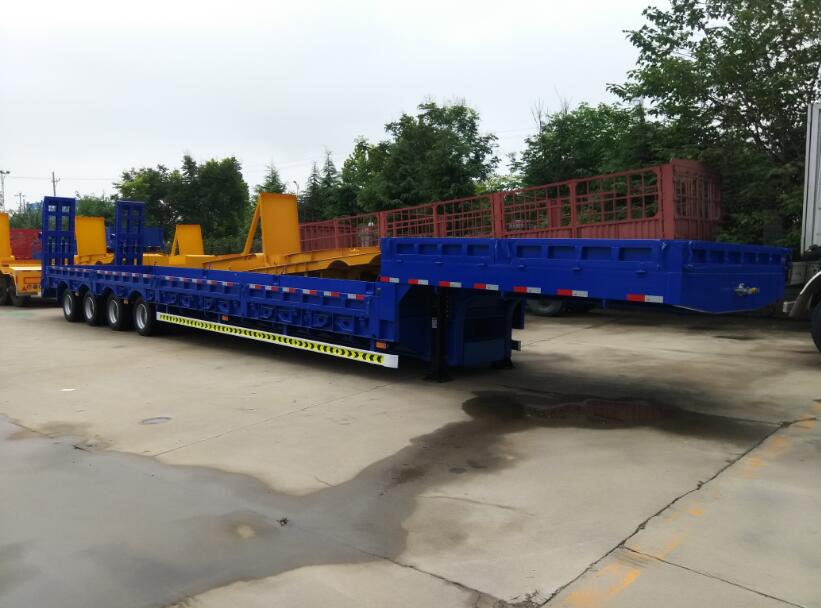 Low Bed semi trelè ak tablo ekstansyon
