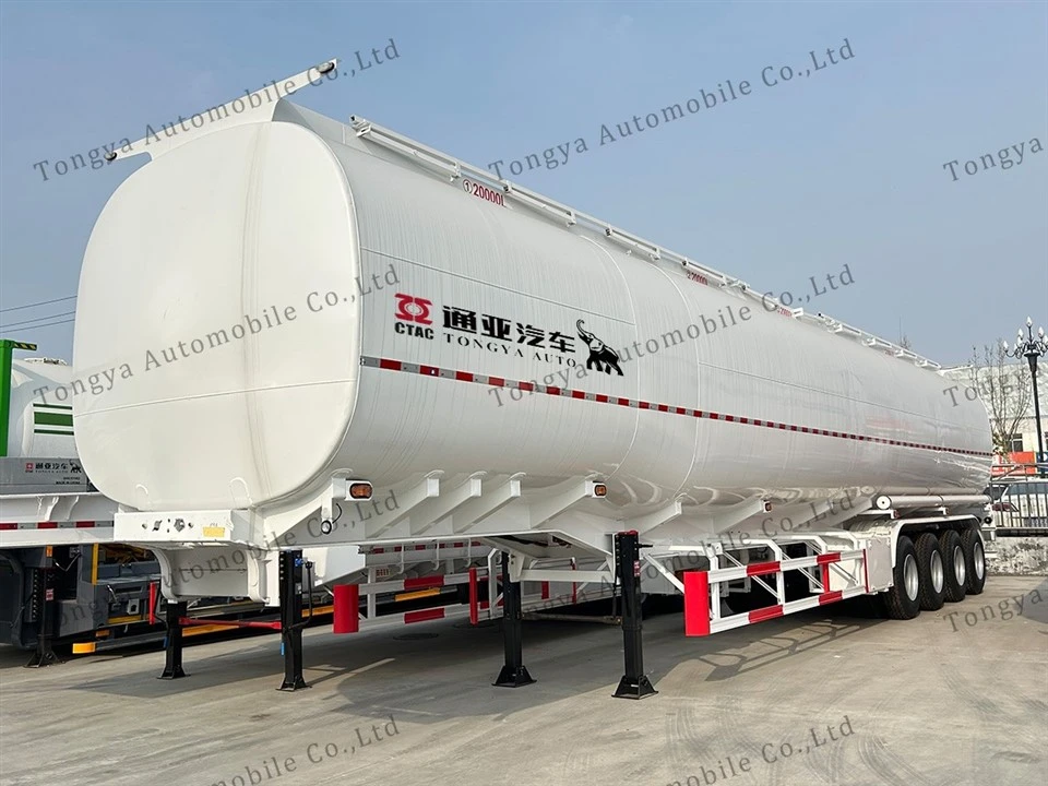 4 aks 80000L gaz Tanker semi trelè