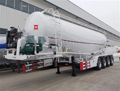 4 aks 50m3 esansyèl siman tanker trelè semi
