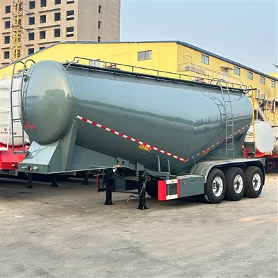 Bulk Cement Tanker Semi Trelè Pou Poud