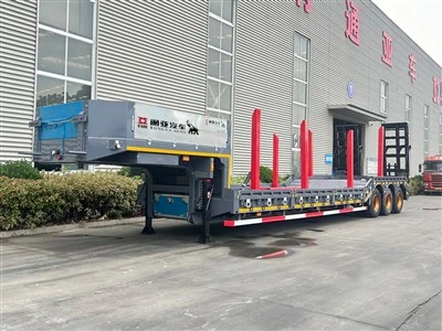 OTTC Sètifikasyon Low Bed semi trelè ak nechèl mekanik